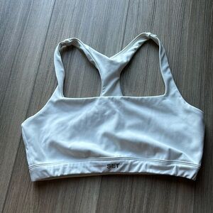 SET ACTIVE White Sports Bra